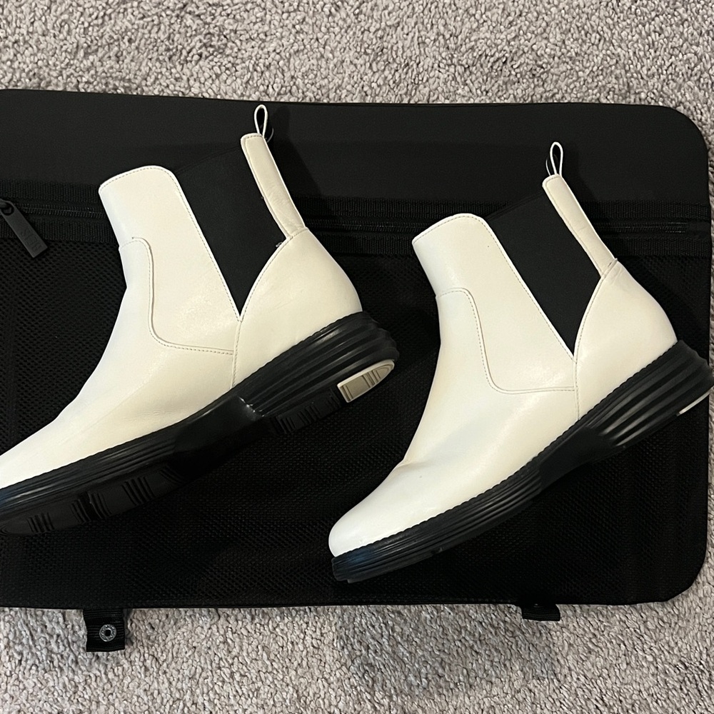 Cole Haan White and Black Men's Boots